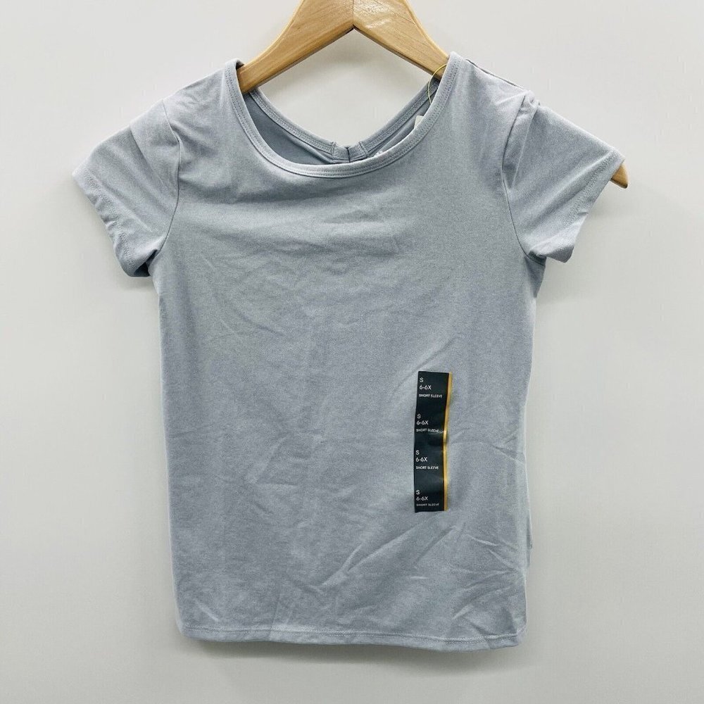 All in Motion Youth Girls Size Small 6/6X Gym Fashion Athletic Top in Gray 2415‎